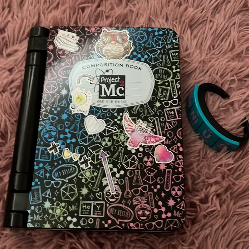 Project Mc2 composition book with magic bracelet
